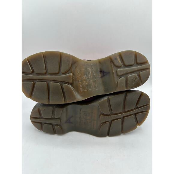 Vintage Dr Martens 8795 RED MADE IN ENGLAND leather Metallic boots England WM 8 - Picture 12 of 12